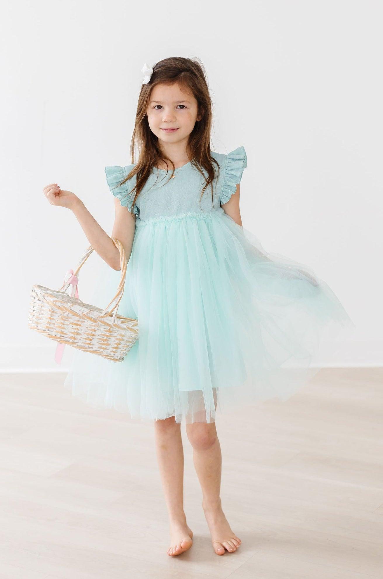 Mila & Rose:  Sage Shimmer Tutu Dress