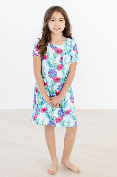 Mila & Rose:  Cactus Flower T-Shirt Dress