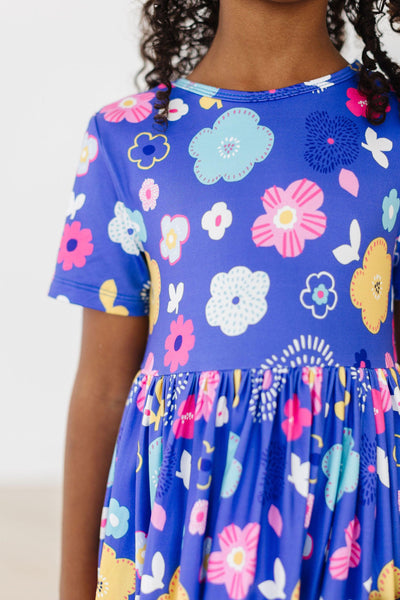 Mila & Rose:  Floral Frenzy S/S Pocket Twirl Dress