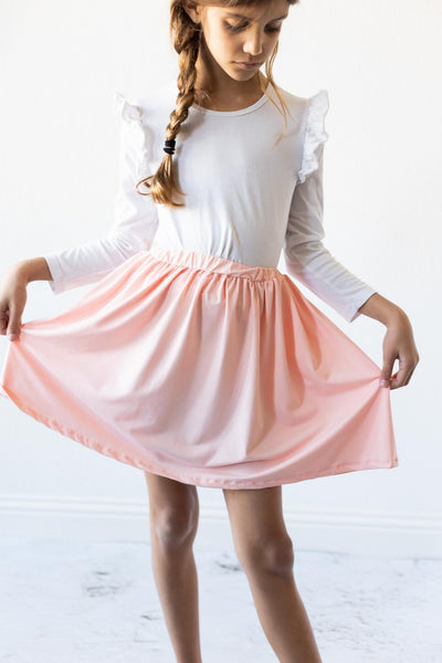 Mila & Rose:  SALE Peach Twirl Skirt