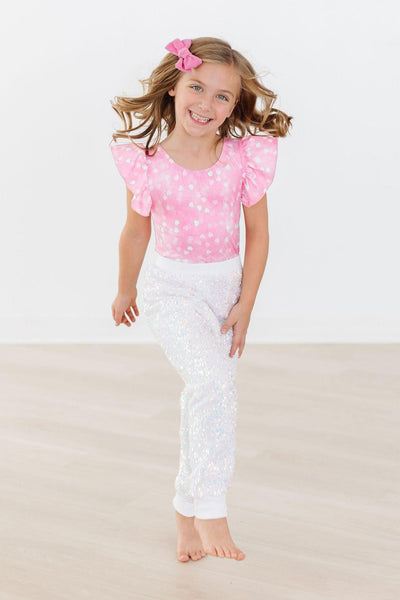 Mila & Rose:  Disco Sequin Joggers