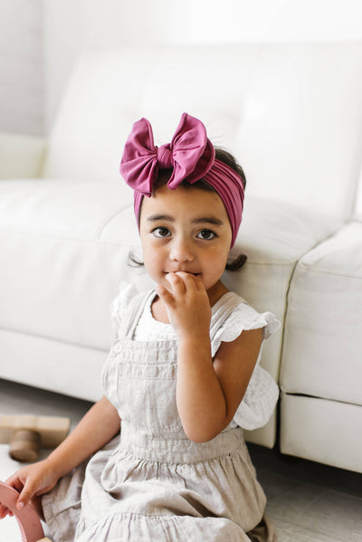 Baby Bling Bows Fab-Bow-Lous Headwrap: Raspberry