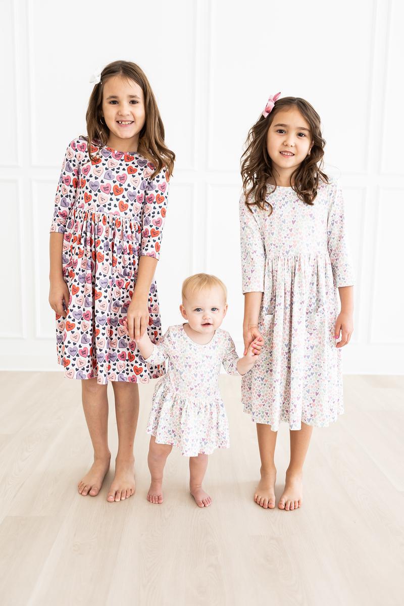 Mila & Rose:  One in a Million 3/4 Sleeve Pocket Twirl Dress