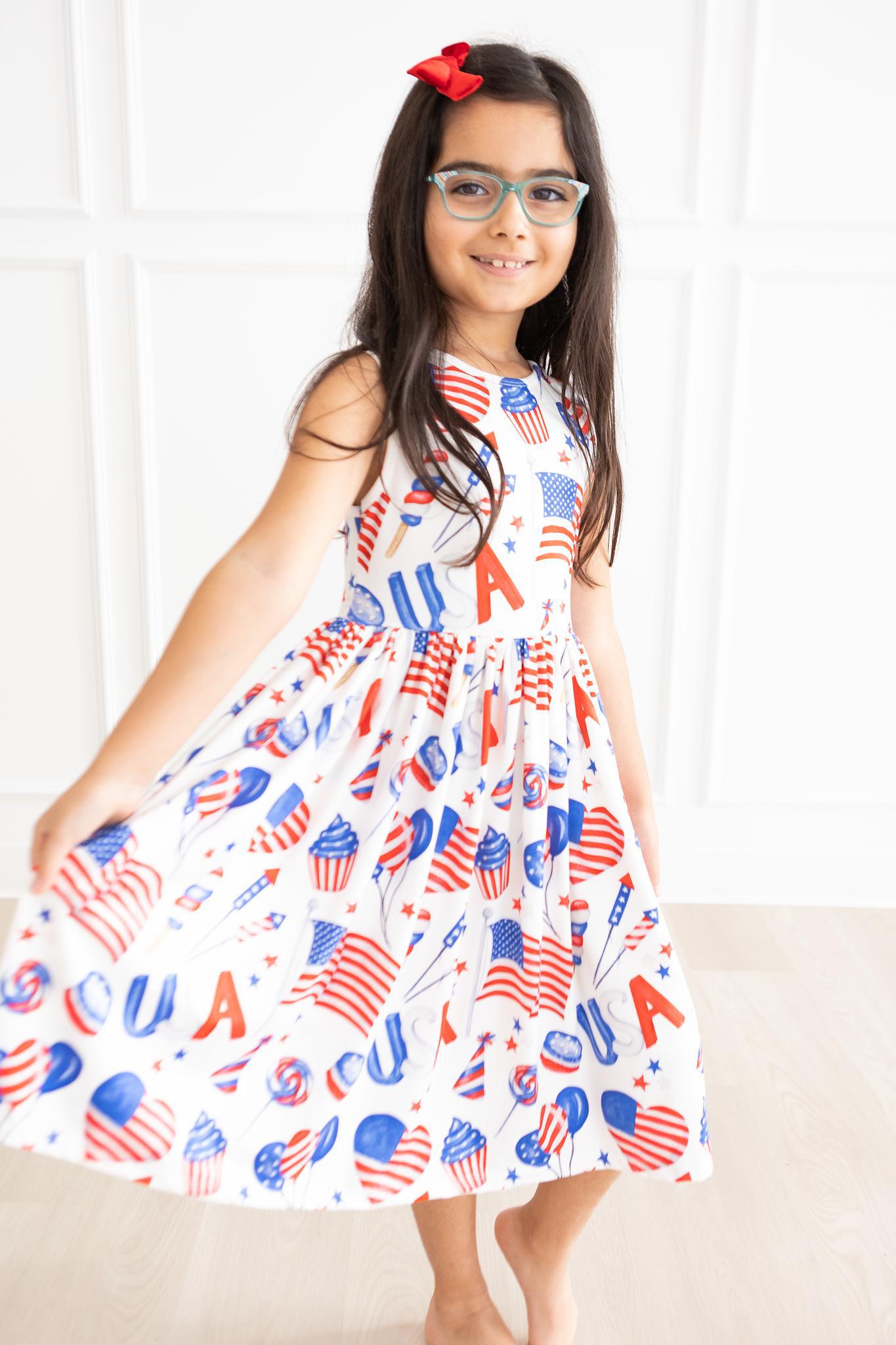 Mila & Rose:  Party in the USA Tank Twirl Dress