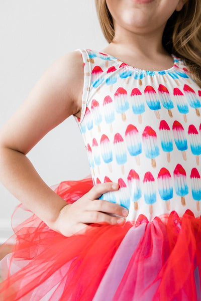 Mila & Rose:  Red, White & Cute Tank Tutu Leotard