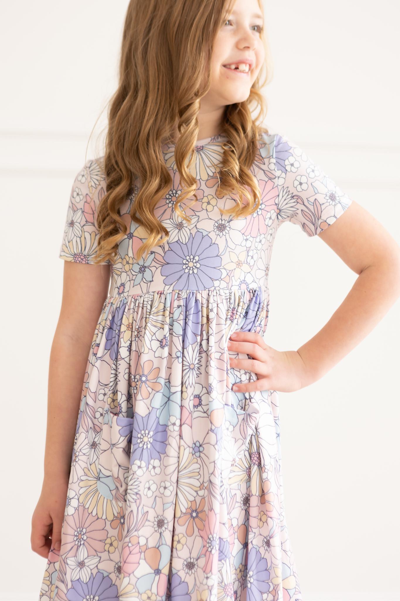 Mila & Rose:  Sweet Escape Floral S/S Pocket Twirl Dress