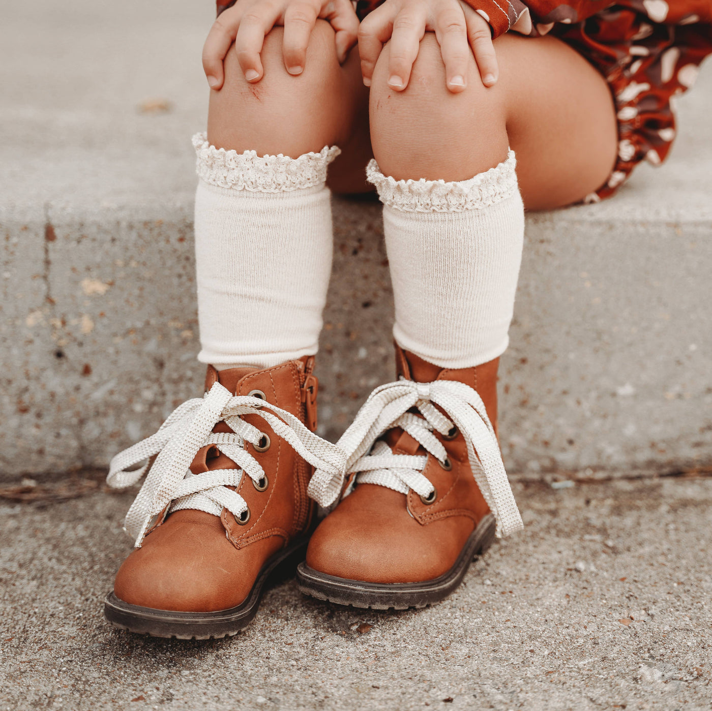 Little Stocking Co. Lace Top Bundle: Neutral