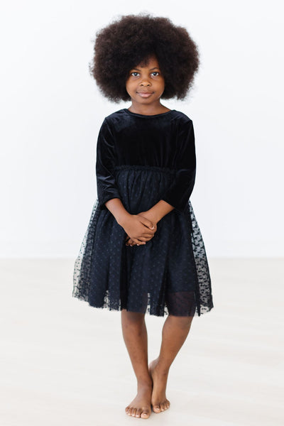 Mila & Rose:  Black Velvet Tutu Dress