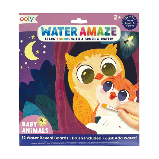 OOLY Water Amaze Water Reveal Boards: Baby Animals