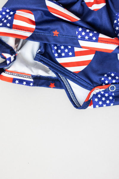 Mila & Rose:  I Heart the USA S/S Twirl Bodysuit