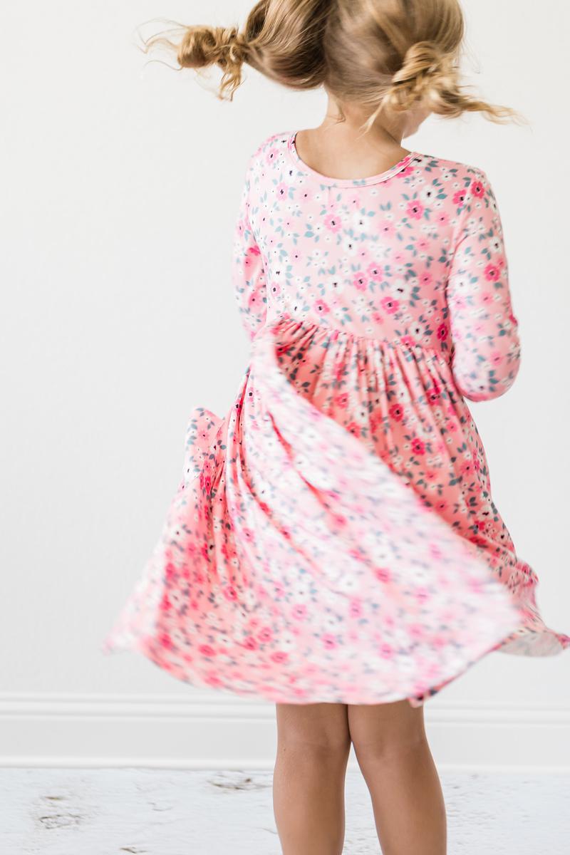 Mila & Rose:  Azalea 3/4 Sleeve Pocket Twirl Dress