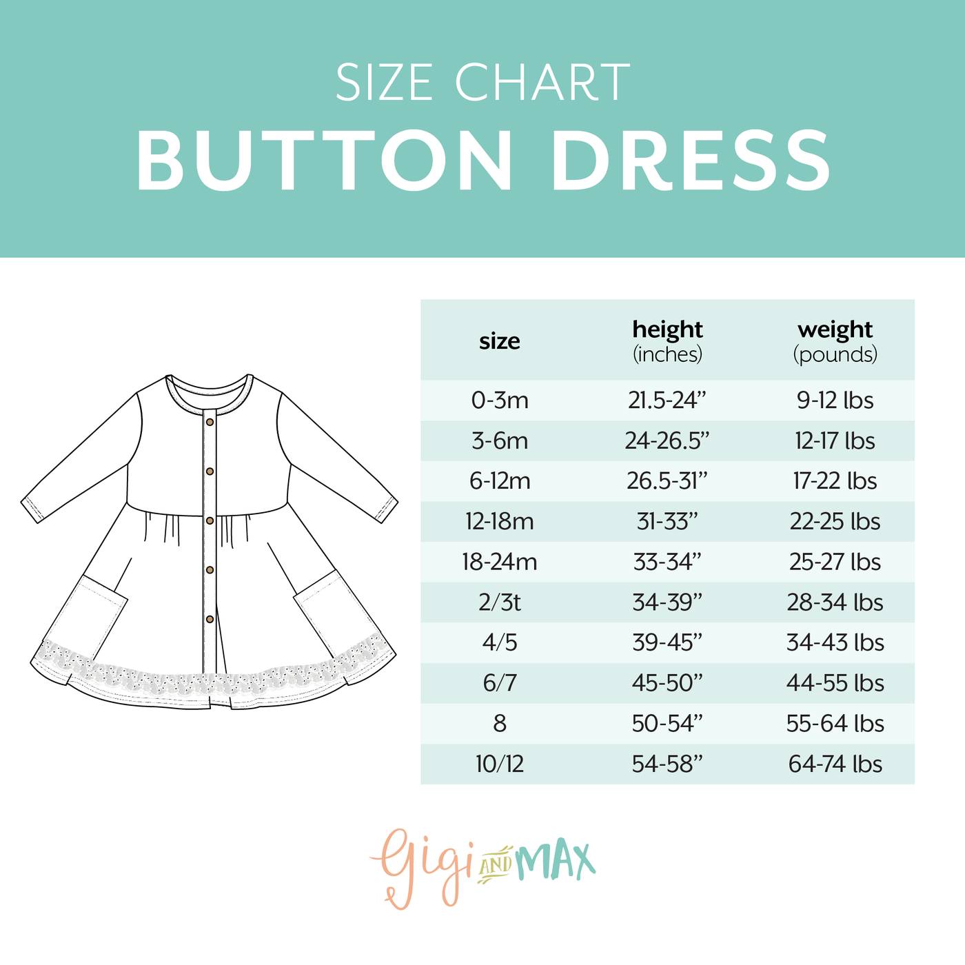 Gigi and Max - Cora Button Dress