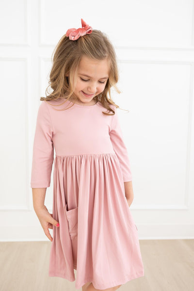 Mila & Rose:  Vintage Pink Pocket Twirl Dress