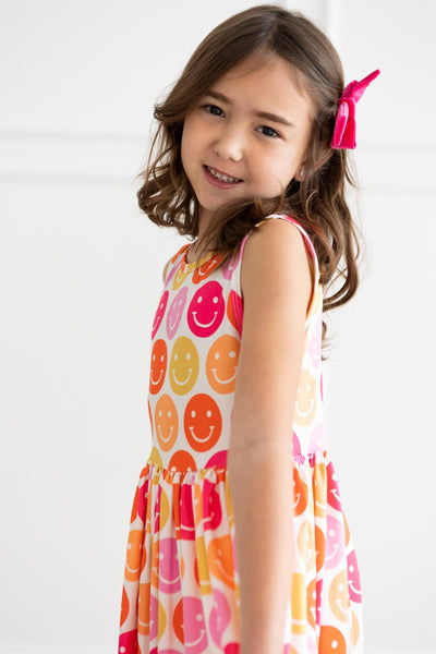 Mila & Rose:  Don't Worry, Be Hippy Tank Twirl Dress