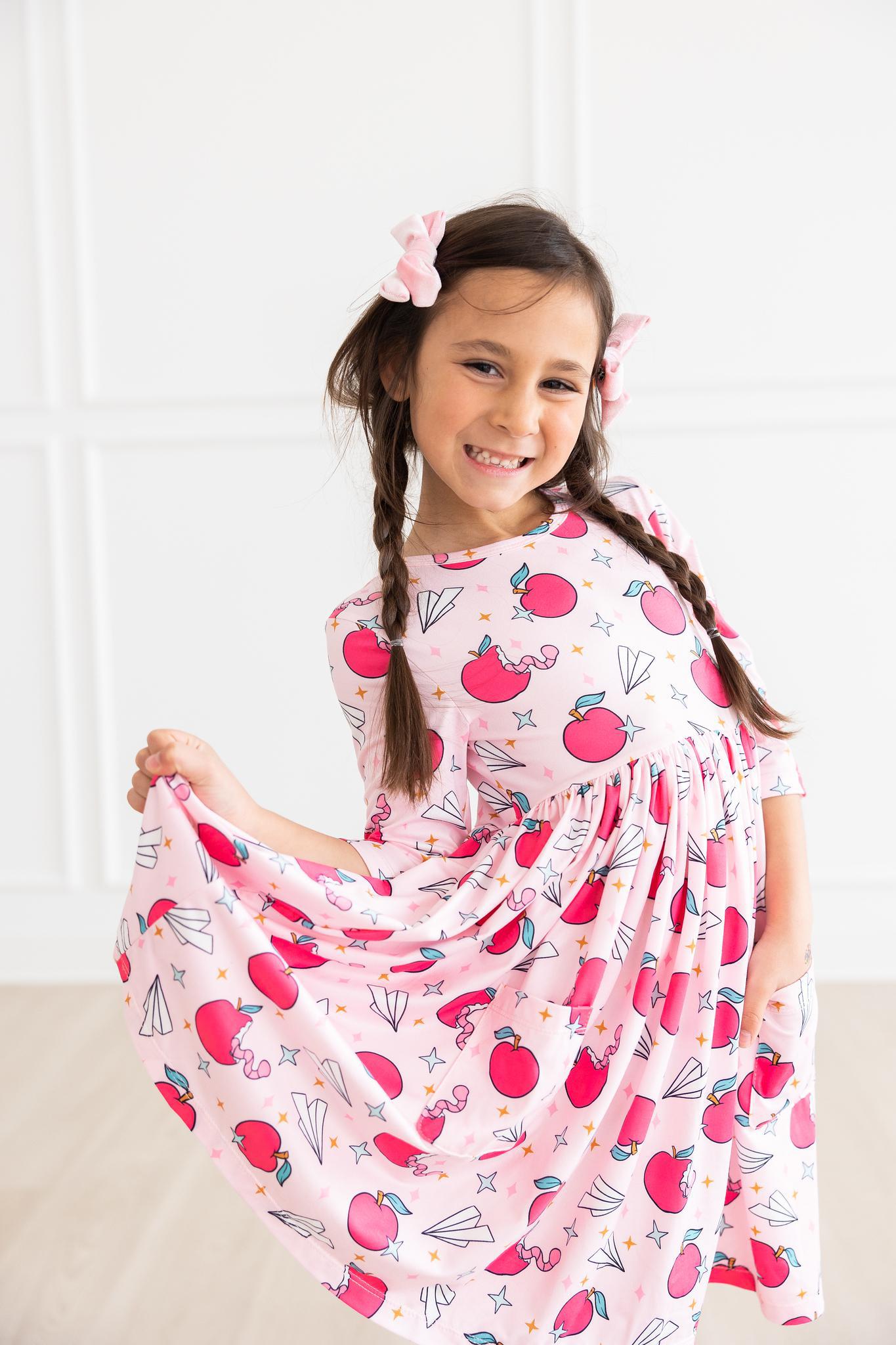 Mila & Rose:  Star Student Pocket Twirl Dress