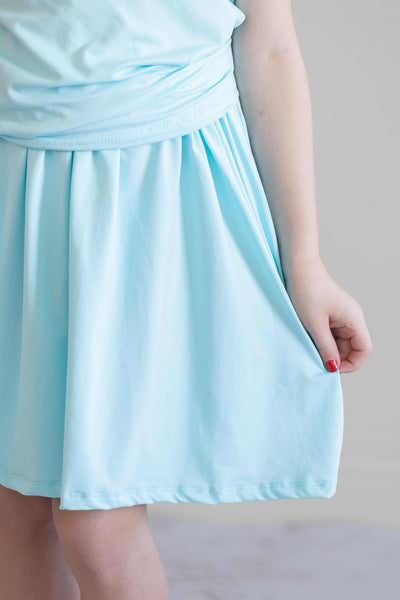 Mila & Rose:  SALE Aqua Twirl Skirt