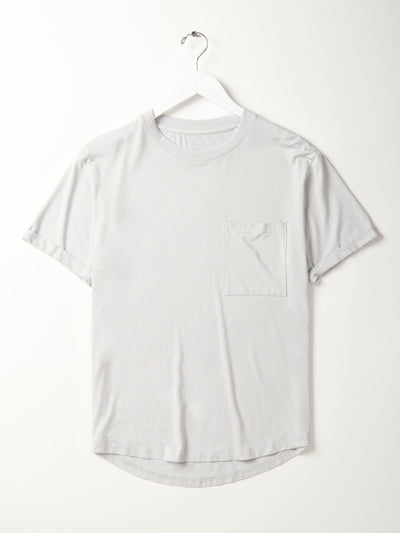 Little Bipsy Adult Bamboo Pocket Tee: Frost