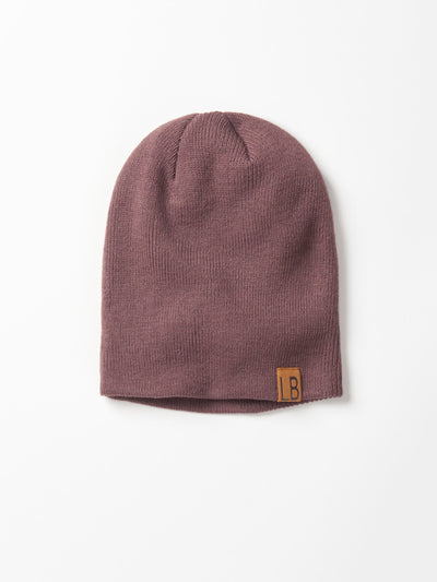 Little Bipsy Knit Beanie: Huckleberry