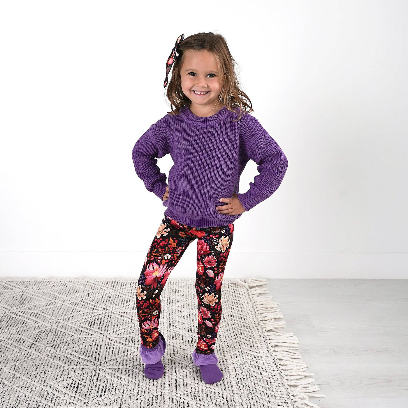 Gigi and Max Ruffle Socks: Purple