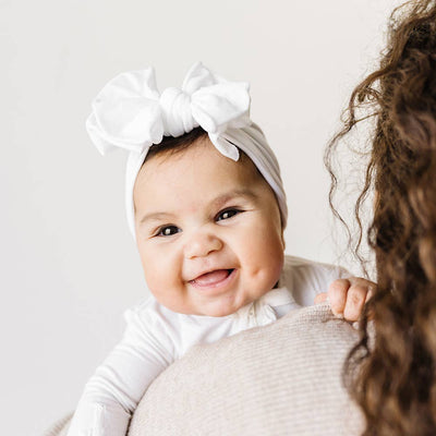 Baby Bling Bows Fab-Bow-Lous Headwrap: White