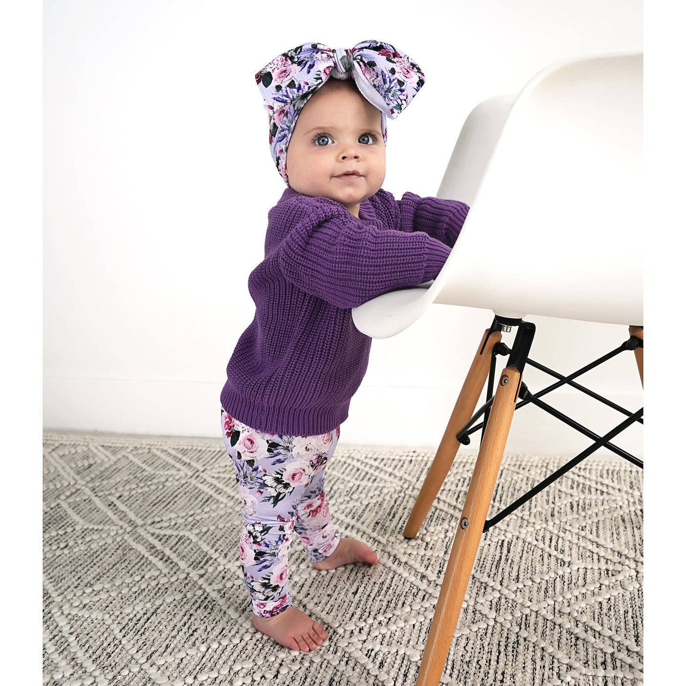 Gigi and Max Sweater: Solid Purple