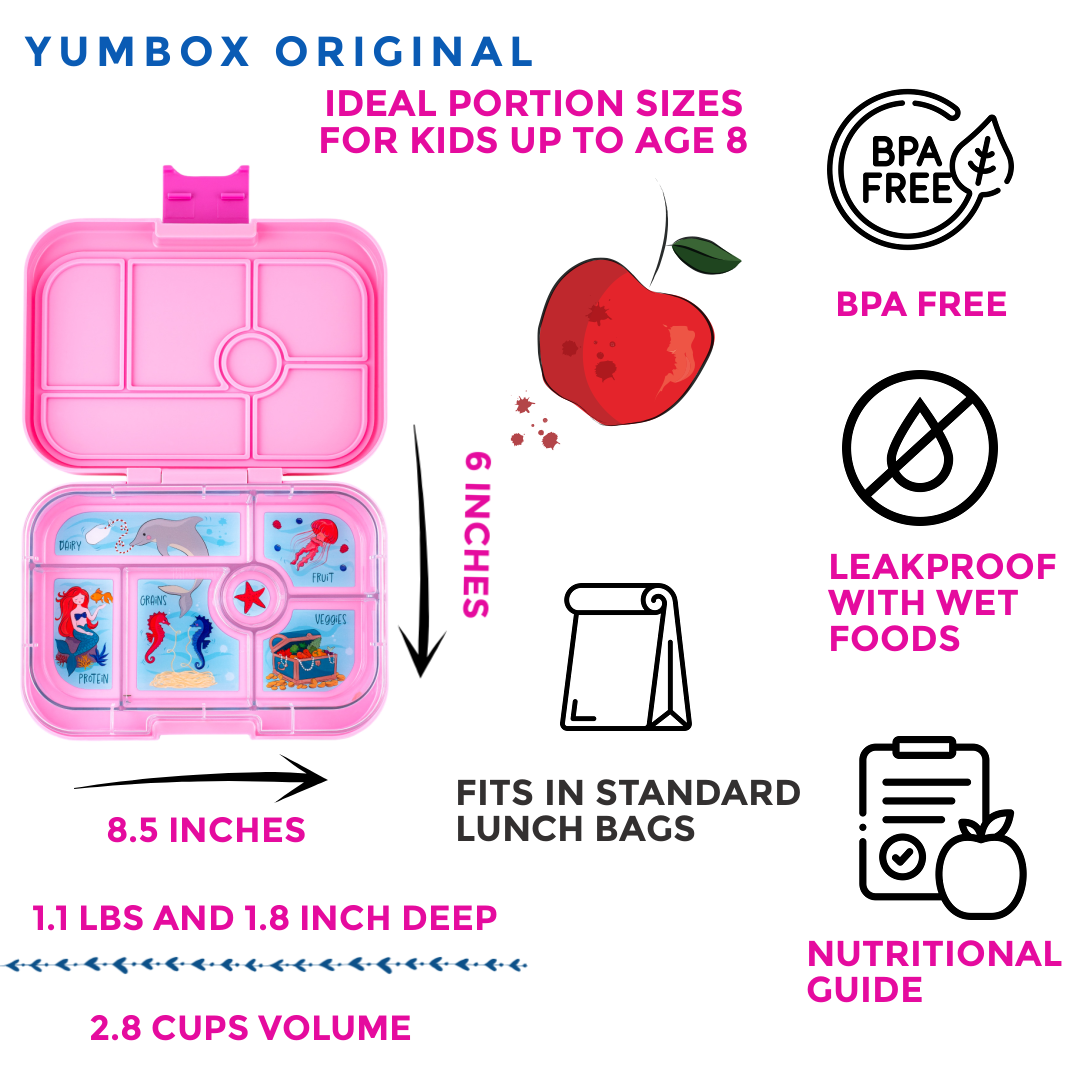 Yumbox Original: Power Pink (Mermaid Tray)