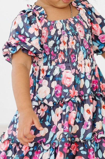 Mila & Rose:  Beauty in Bloom Smocked Ruffle Dress