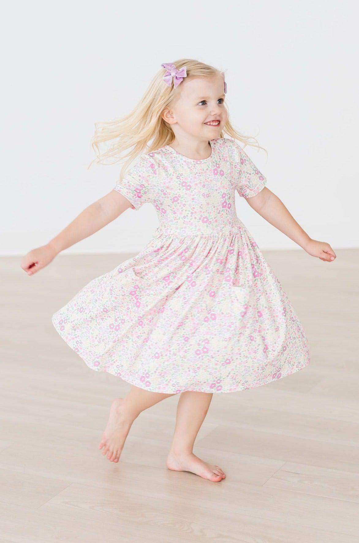 Mila & Rose:  Blooming Beauty S/S Pocket Twirl Dress