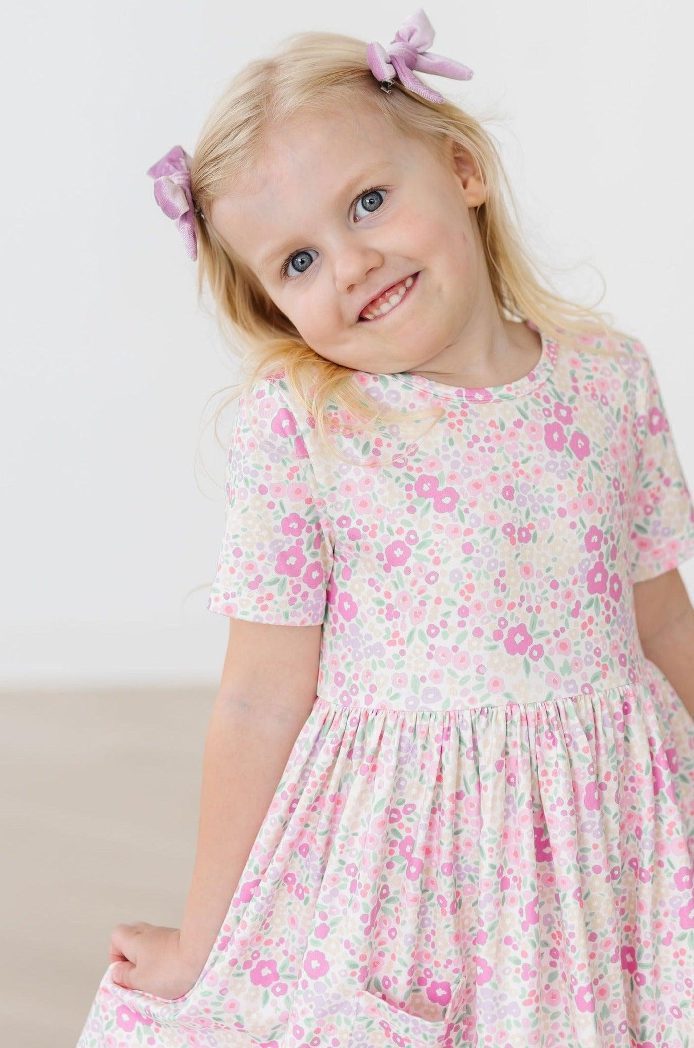 Mila & Rose:  Blooming Beauty S/S Pocket Twirl Dress