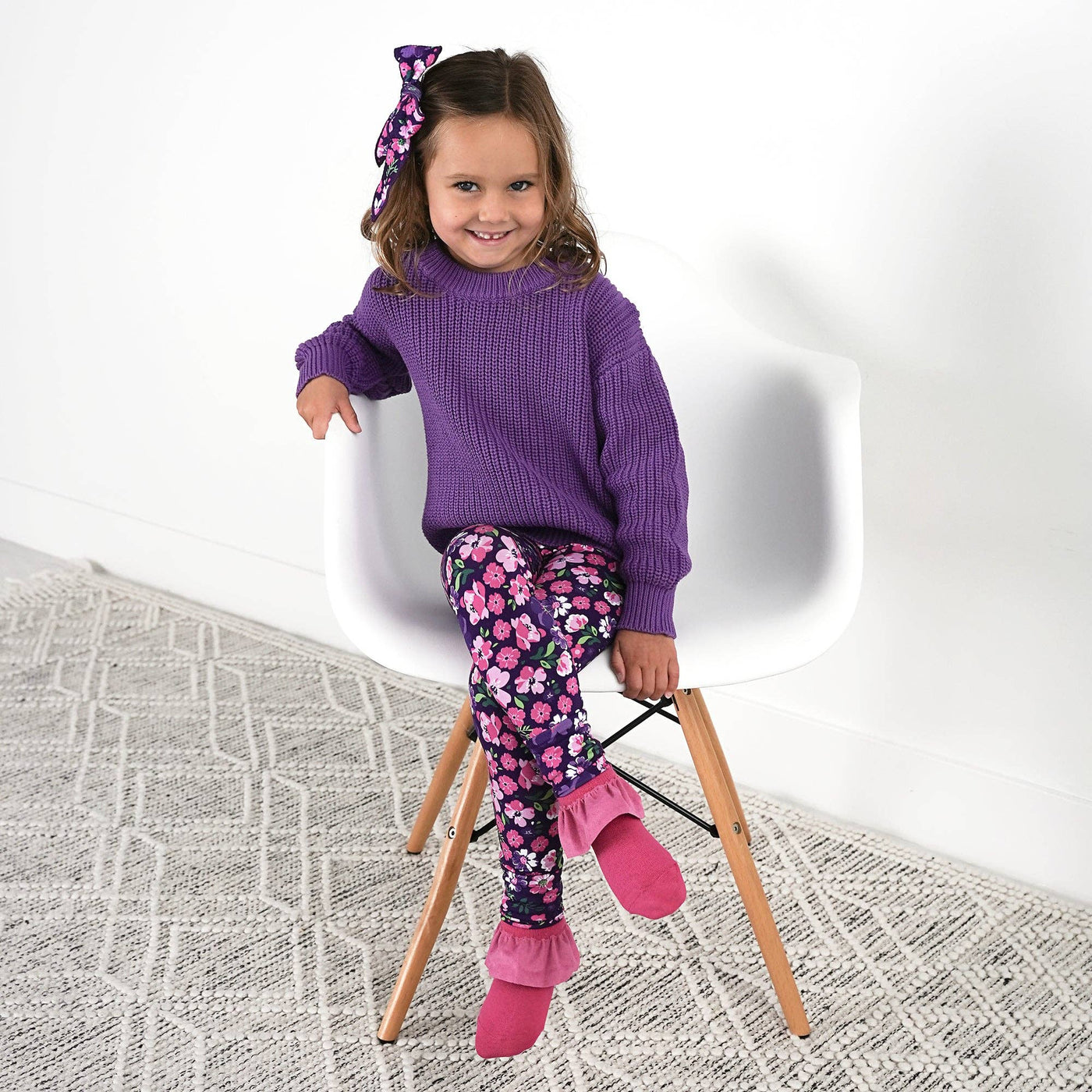 Gigi and Max Sweater: Solid Purple