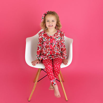 Gigi and Max - Rose Peplum Set Valentines Day