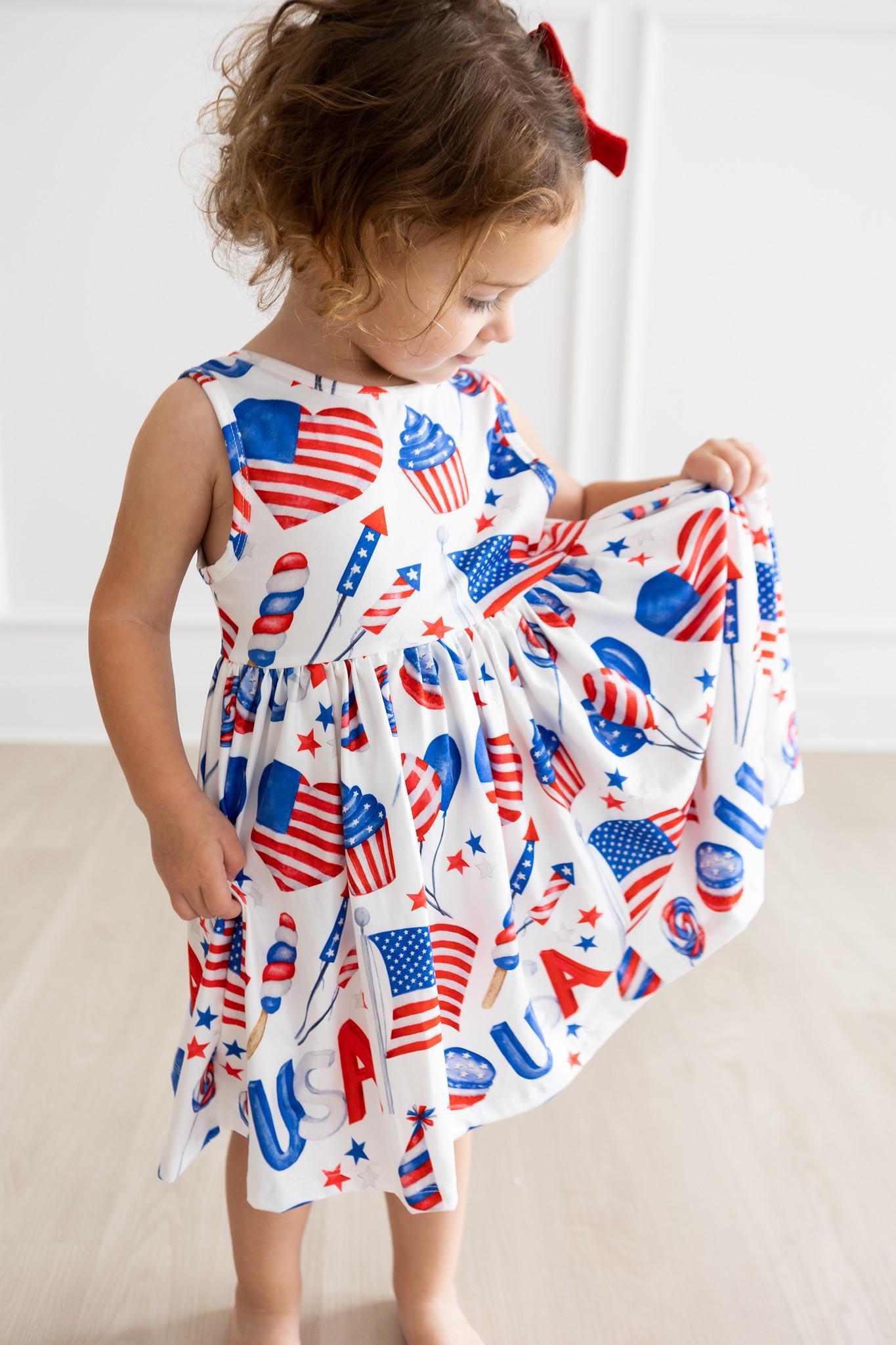 Mila & Rose:  Party in the USA Tank Twirl Dress