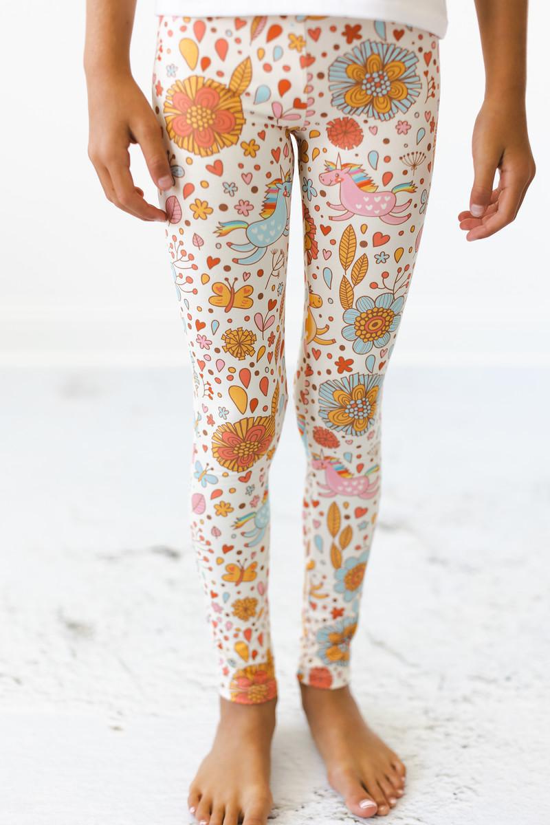 Mila & Rose:  Retro Unicorns Leggings