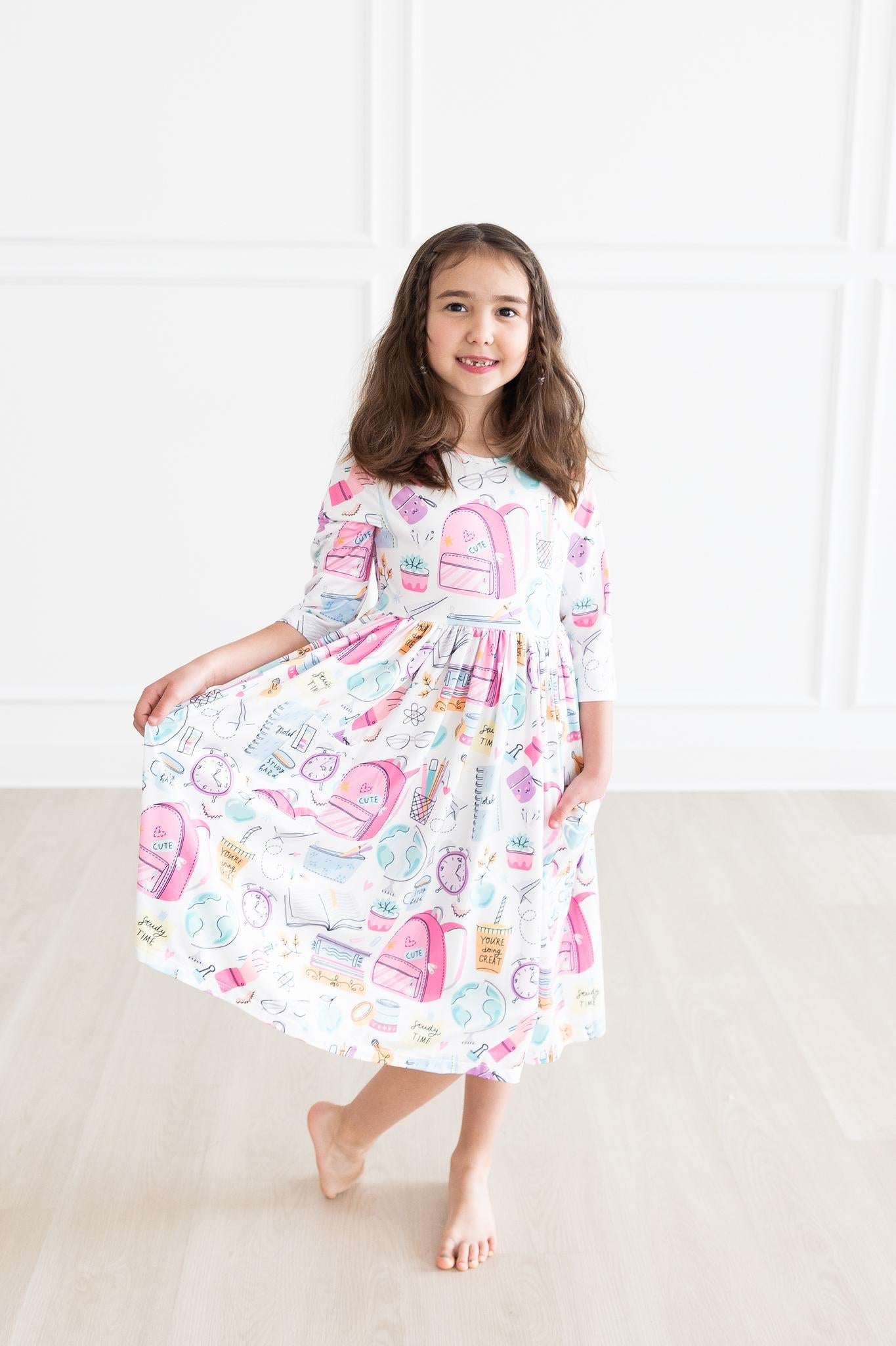 Mila & Rose:  School is Cool Pocket Twirl Dress