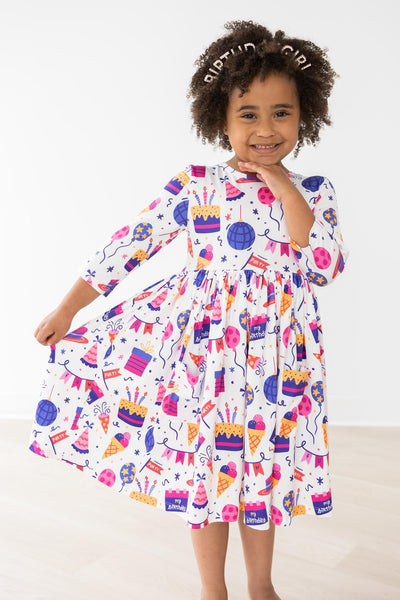 Mila & Rose:  Happy Birthday Pocket Twirl Dress