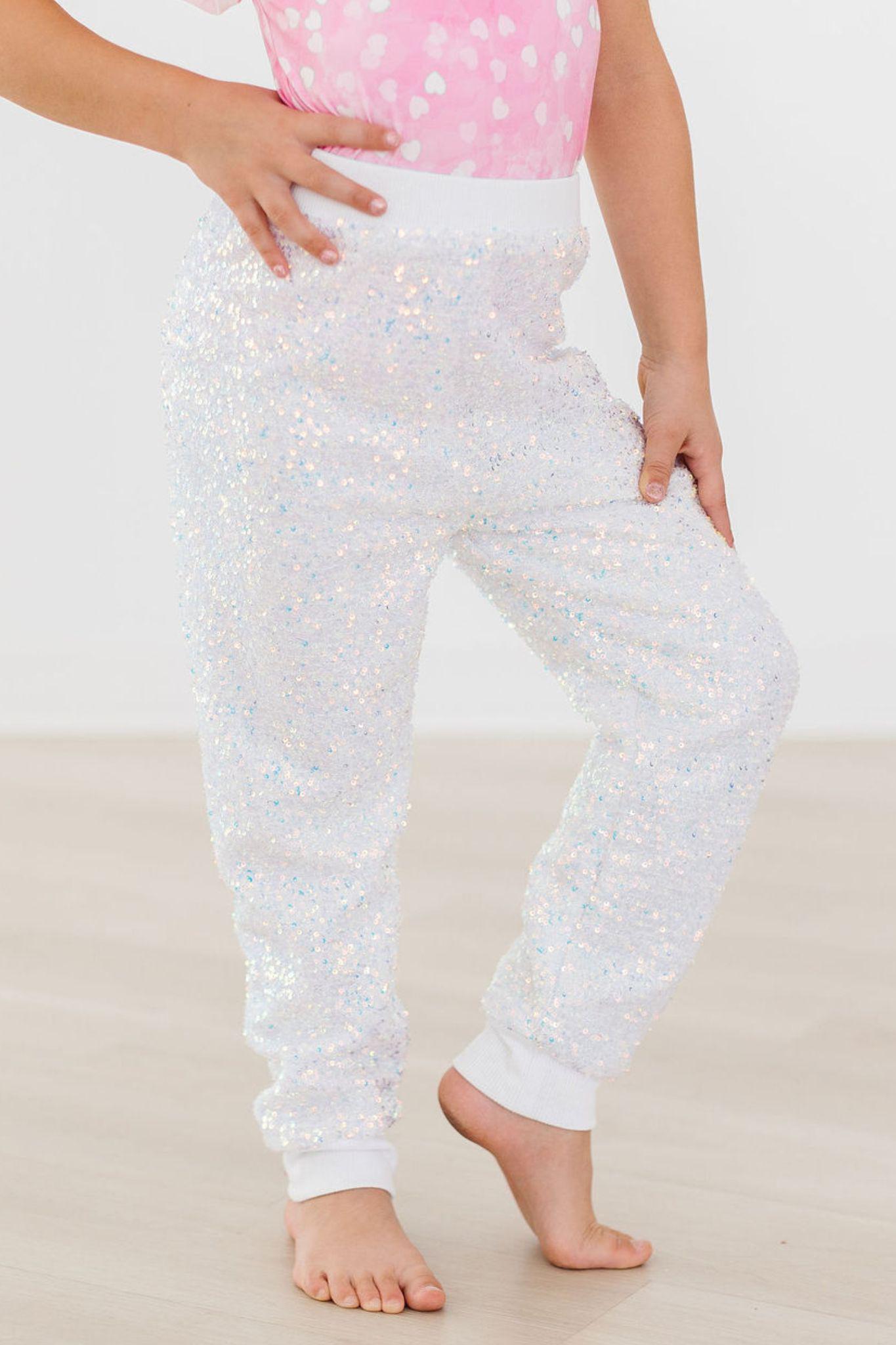 Mila & Rose:  Disco Sequin Joggers