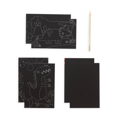 OOLY Mini Scratch & Scribble Art Kit: Dinosaur Days