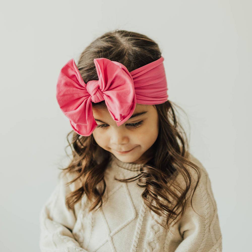 Baby Bling Bows Fab-Bow-Lous Headwrap: Hot Pink