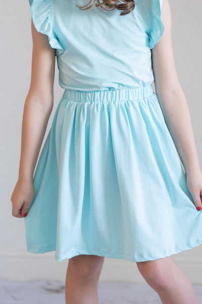 Mila & Rose:  SALE Aqua Twirl Skirt