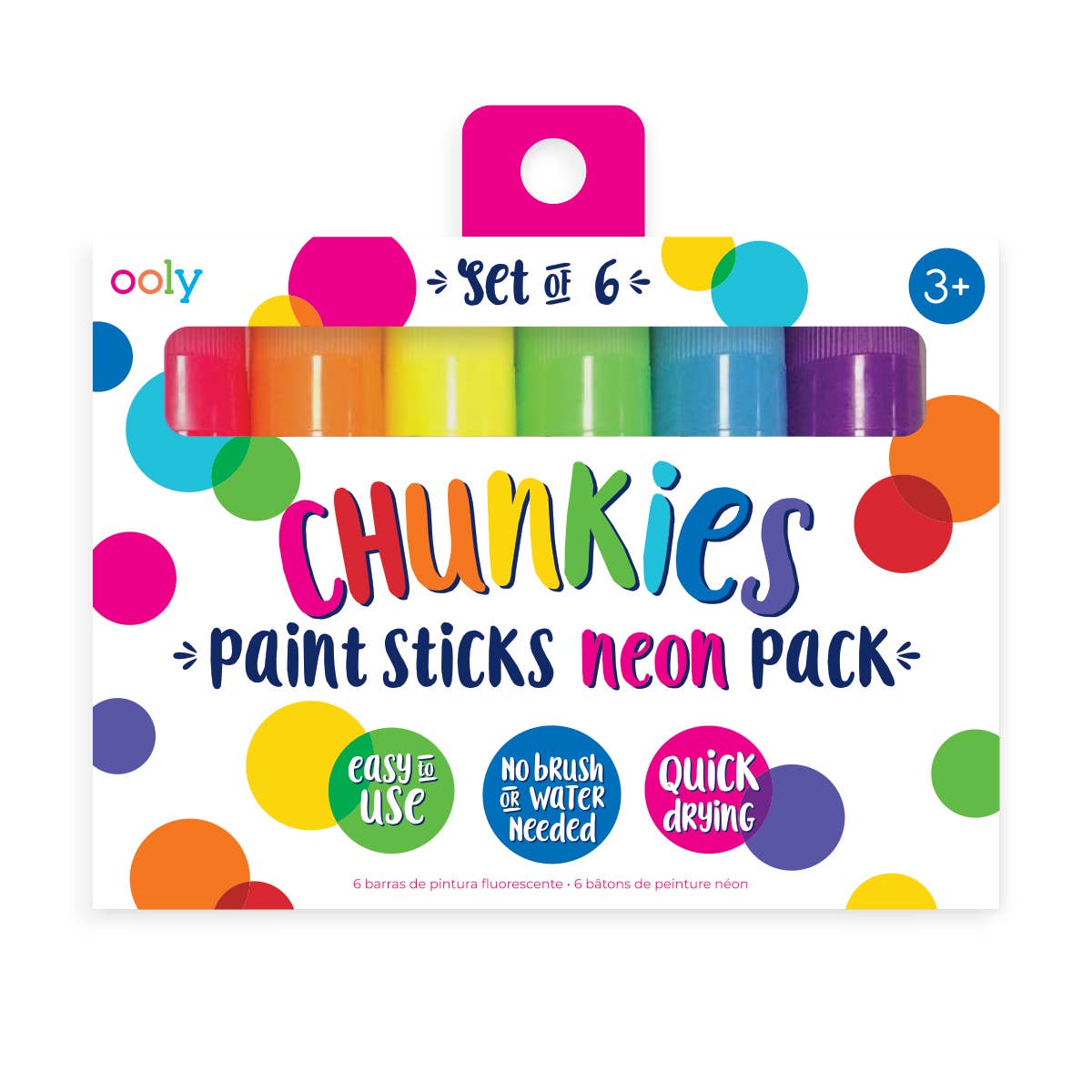 OOLY Chunkies Paint Sticks (Set of 6): Neon