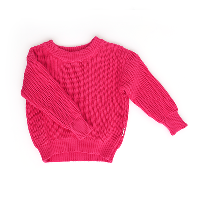 Gigi and Max Sweater: Solid Raspberry