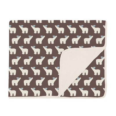 Kickee Pants Toddler Blanket: Coffee Polar Bears