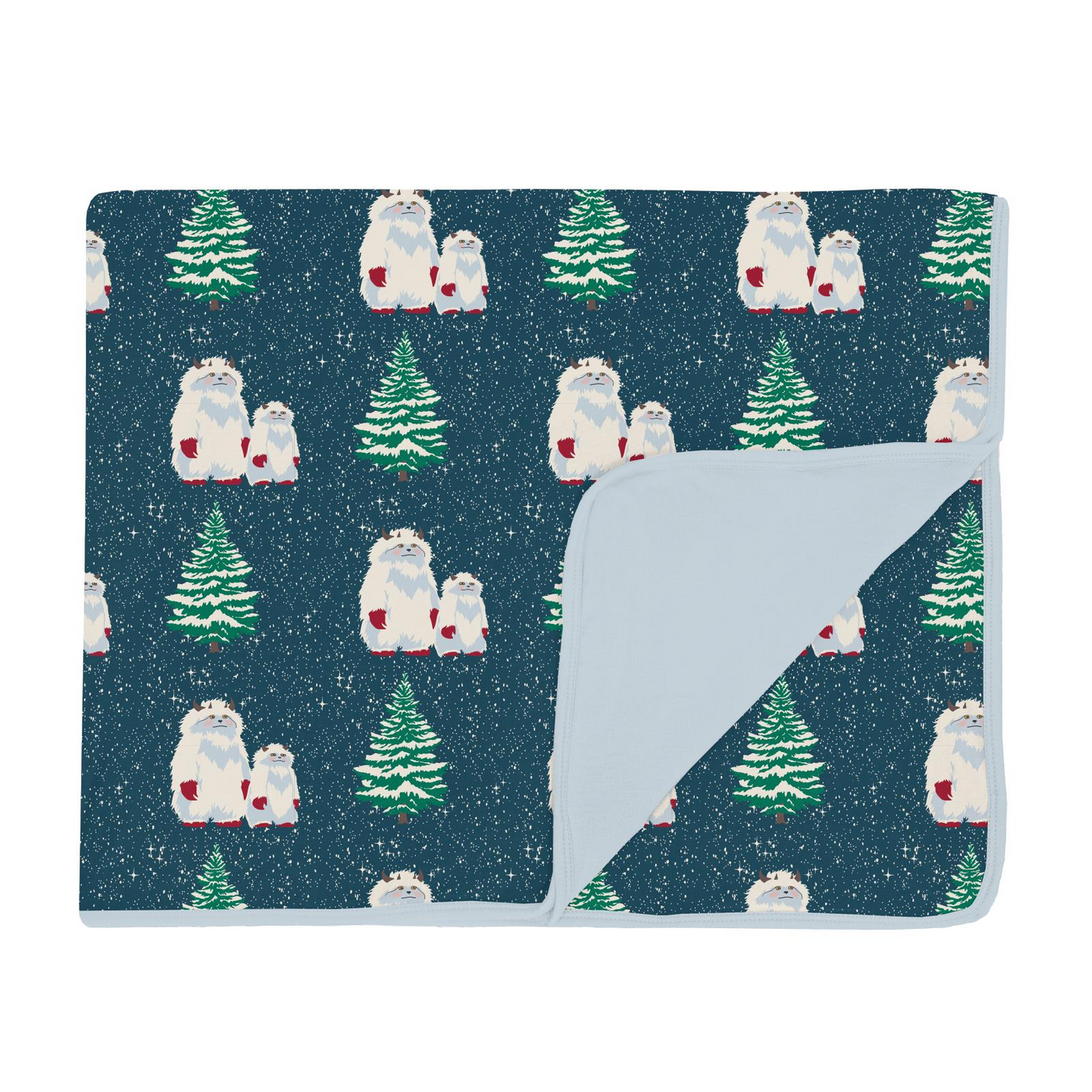 Kickee Pants Toddler Blanket: Peacock Yeti