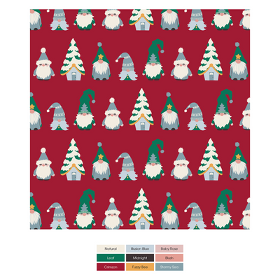 Kickee Pants Toddler Blanket: Crimson Gnomes