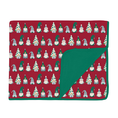 Kickee Pants Toddler Blanket: Crimson Gnomes