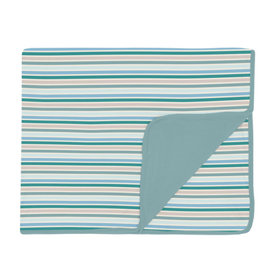 Kickee Pants Toddler Blanket: Lakeside Stripe