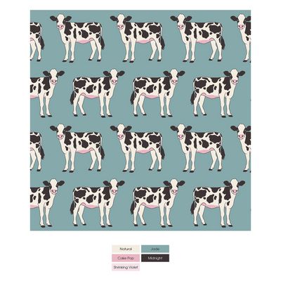 Kickee Pants Toddler Blanket: Jade Cows