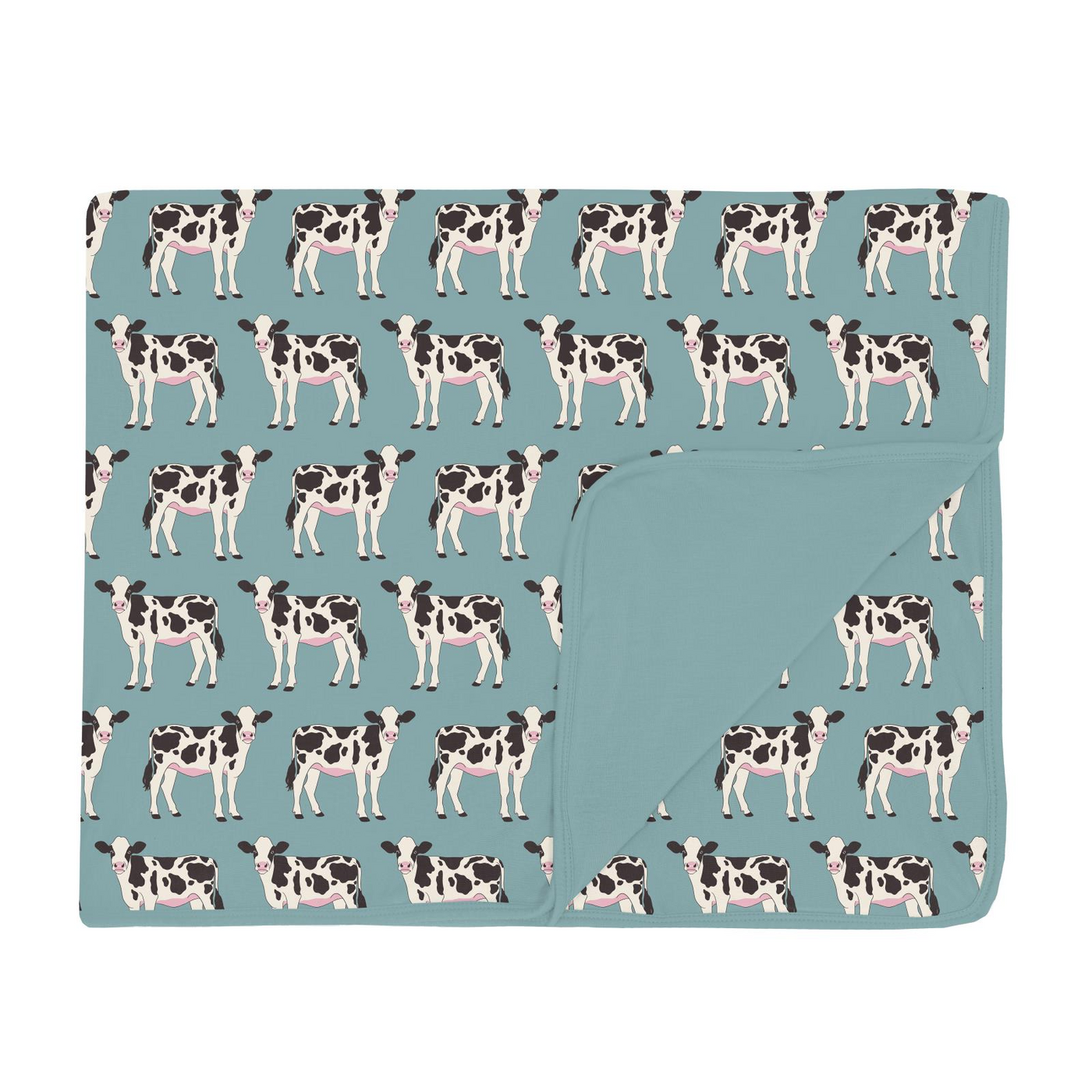 Kickee Pants Toddler Blanket: Jade Cows