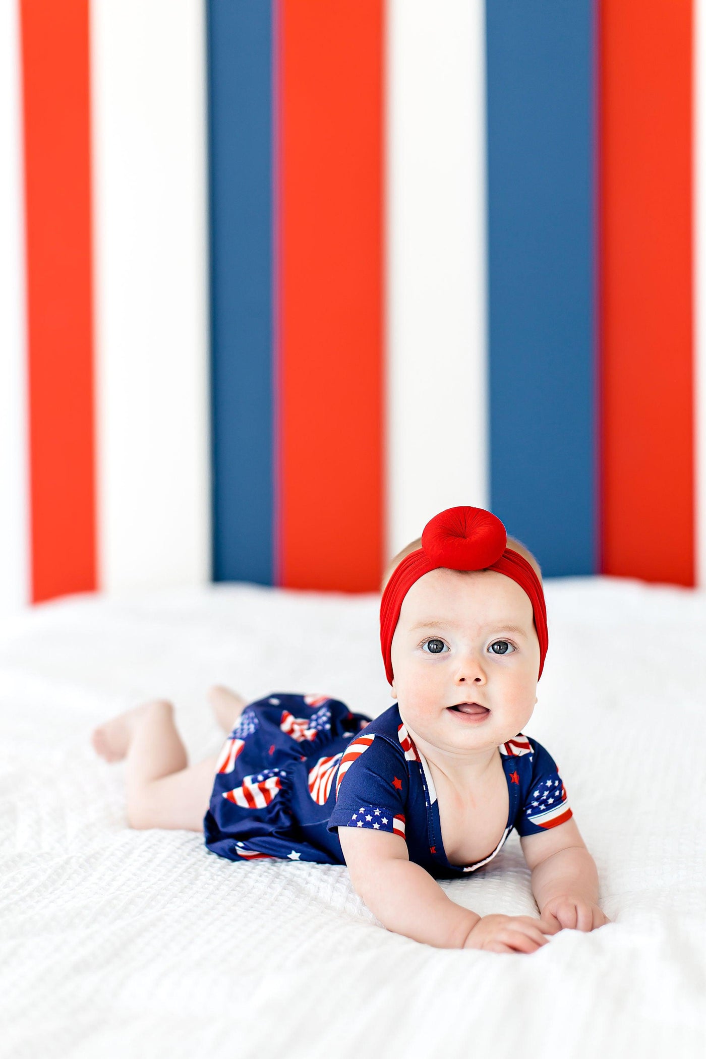 Mila & Rose:  I Heart the USA S/S Twirl Bodysuit