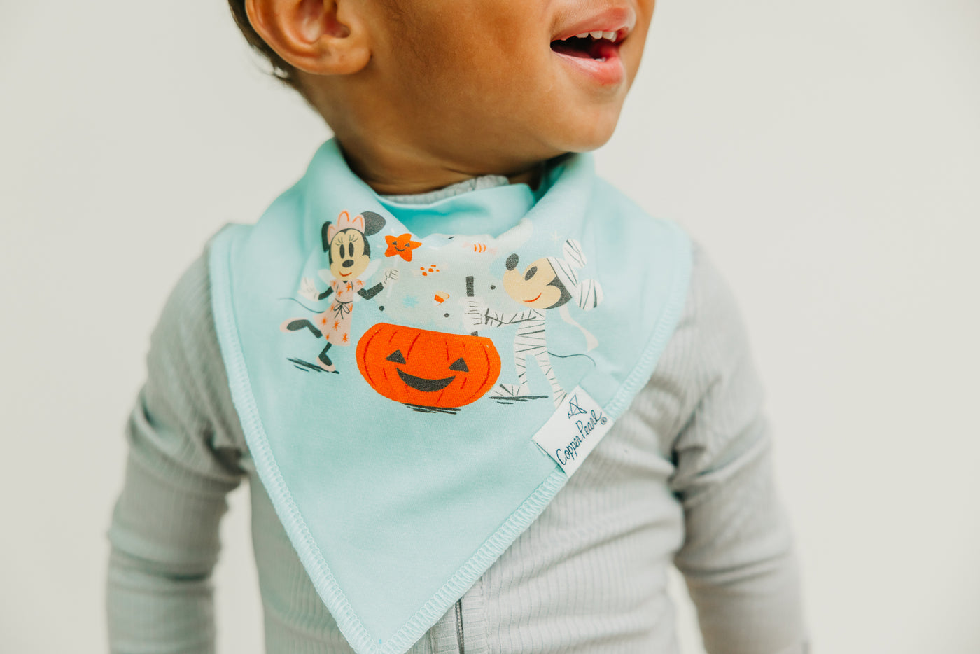 Copper Pearl Bandana Bib Set: Mickey Mouse's Boo Bash